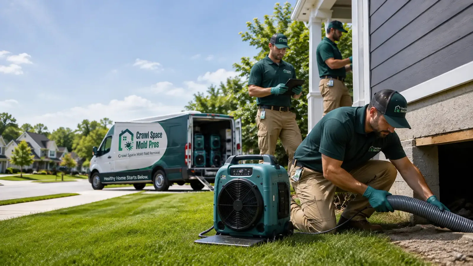 Crawl Space Mold Removal in Woodbridge, CT